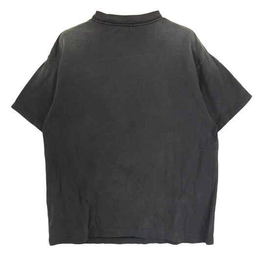 SAINT MICHAEL セントマイケル 25SS SM-HR3-0000-C69 × NEIGHBORHOOD ネイバーフッド NH SS TEE STHD.HOOD ヴィンテージ加工 半袖 Tシャツ カットソー グレー系 S【中古】