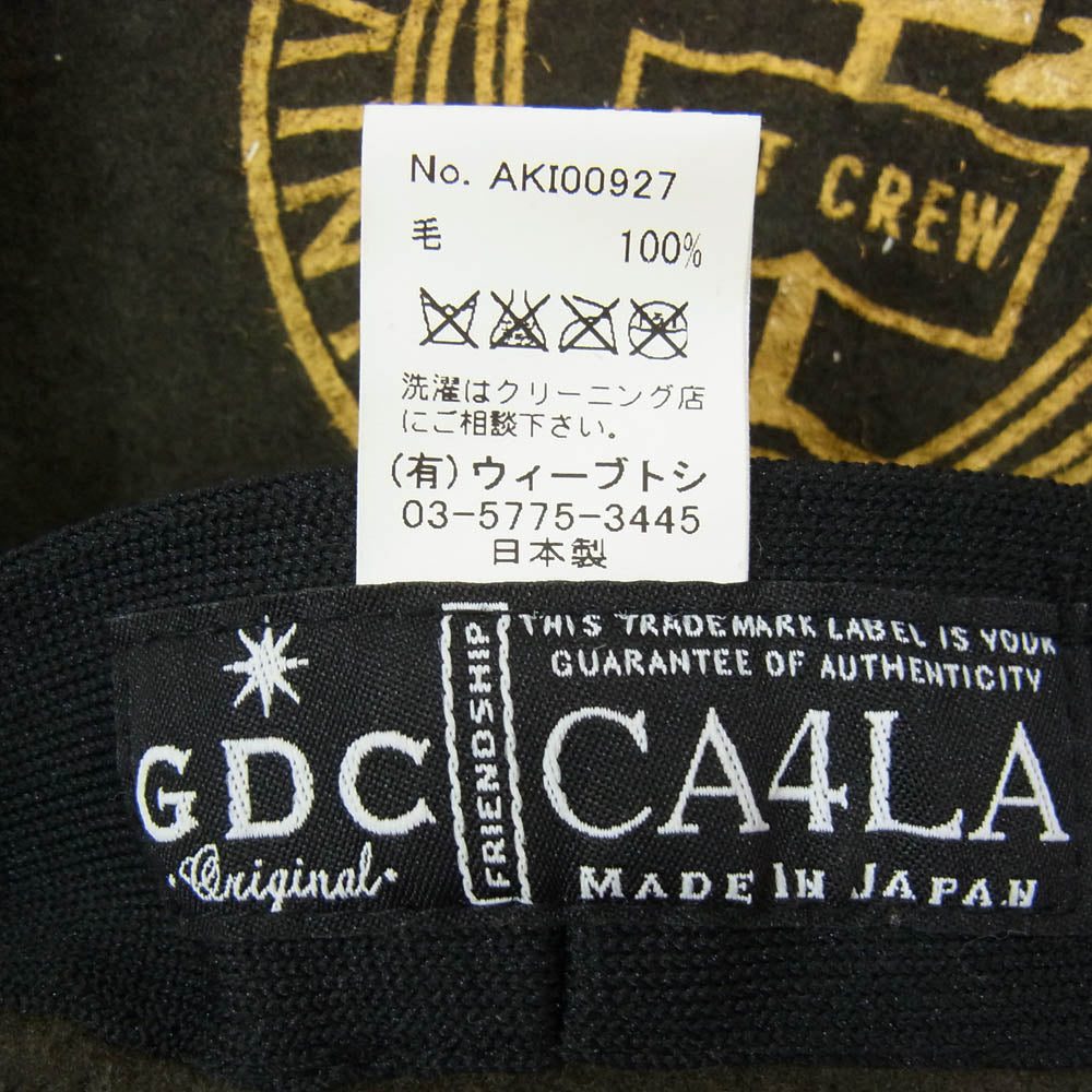 CA4LA カシラ AKI00927 ×GDC ジーディーシー ウール ベレー帽 帽子 カーキ系【中古】