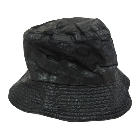Rick Owens リックオウエンス 25SS DA01E3479-PF DRKSHDW ダークシャドウ GILLIGAN コーティング バケットハット 帽子 ブラック系 L【中古】