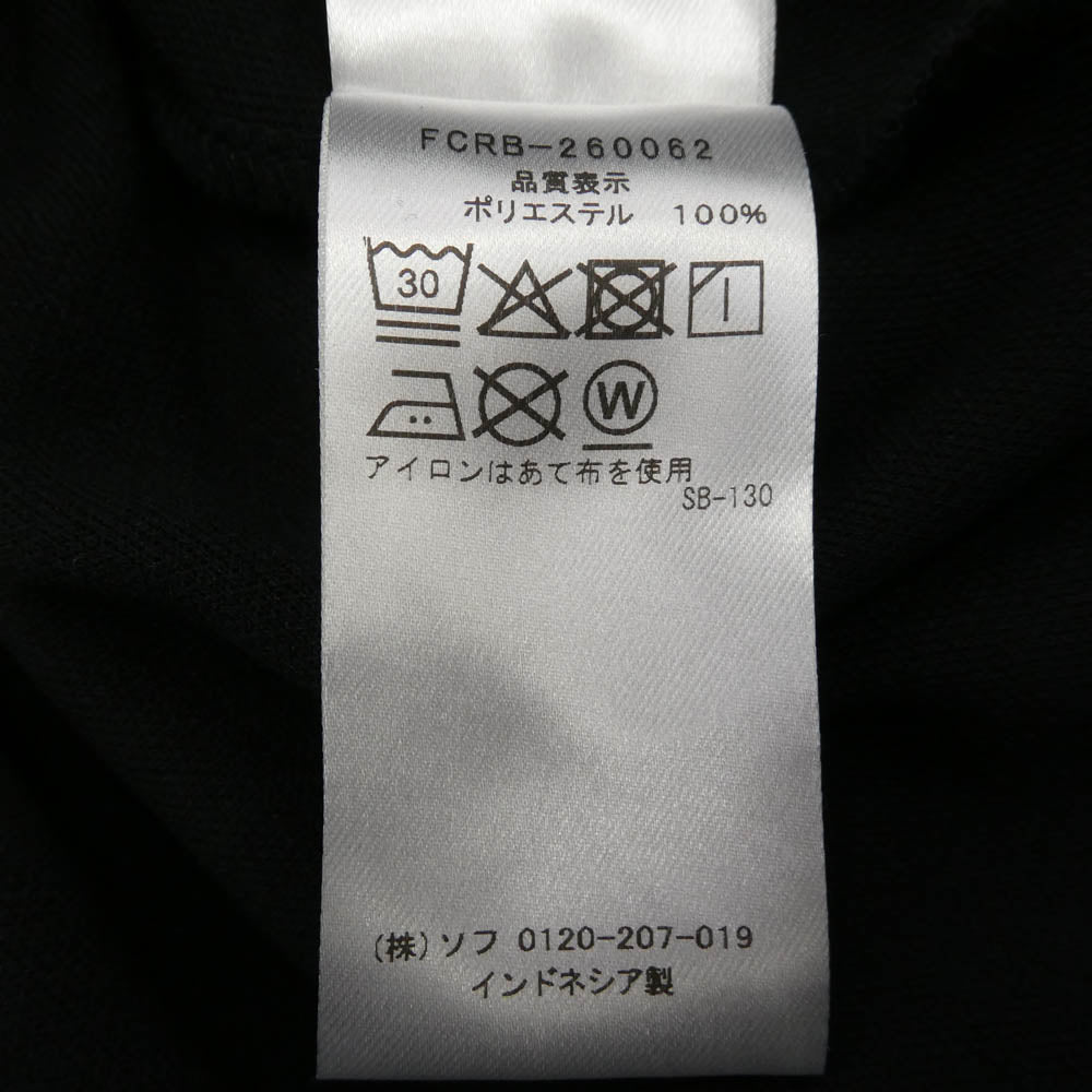 F.C.R.B. エフシーアールビー 26SS FCRB-260062 TRAINING TRACK ZIP-UP HOODIE ジップ アップ フーディー パーカー ブラック系 L【新古品】【未使用】【中古】