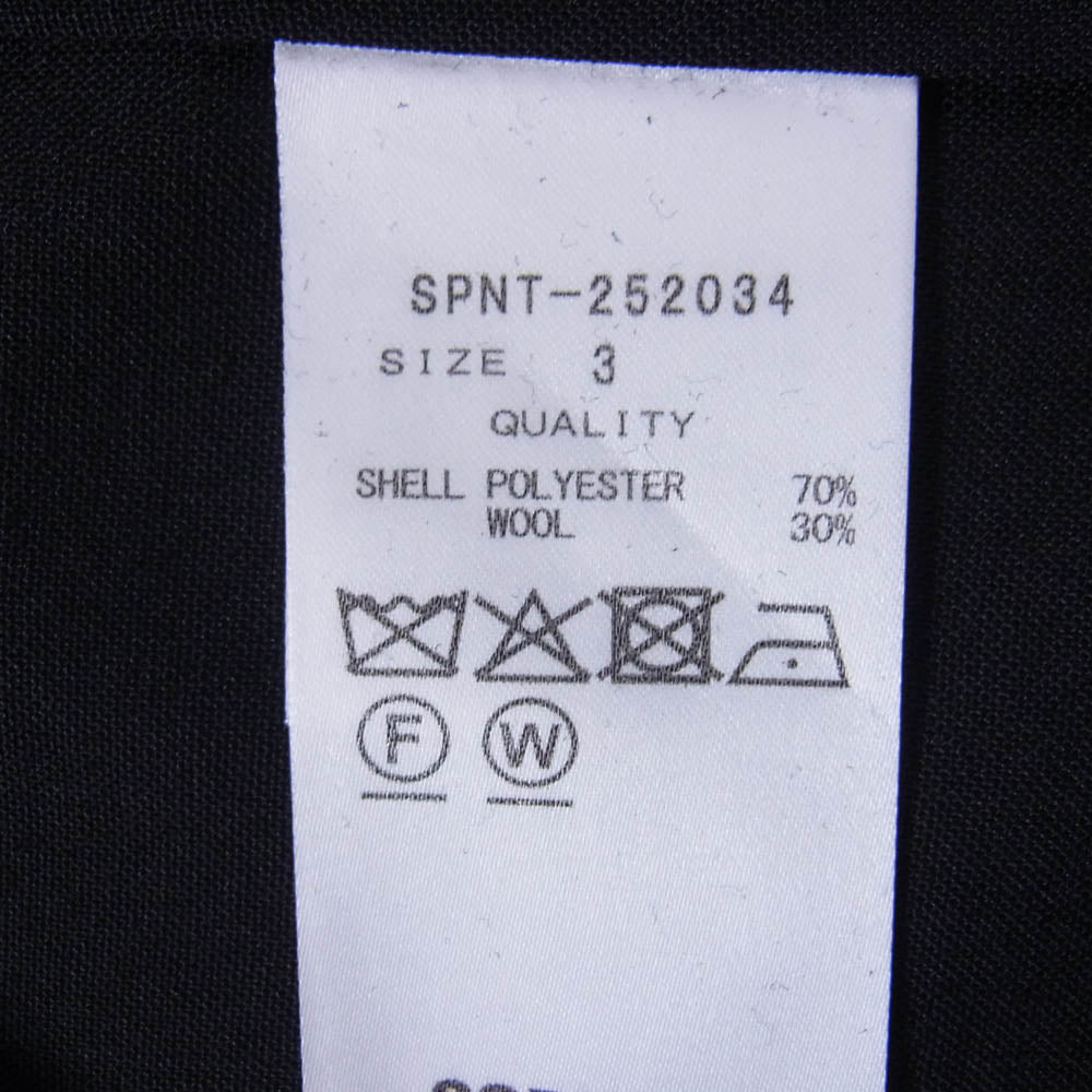 SOPHNET. ソフネット 25AW SPNT-252034 HIGH-TWIST POPLIN JACKET ポプリン テーラード ジャケット サイズ3 ブラック系 3【新古品】【未使用】【中古】