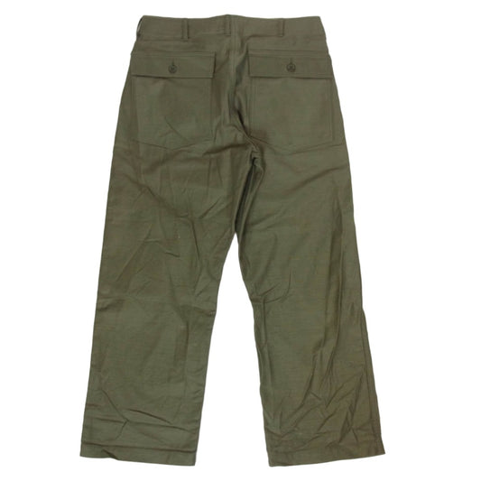 WTAPS ダブルタップス BRDT-PTM01 WMILL-TROUSER02 TROUSERS COTTON SATIN ミル ユーティリティ トラウザーズ ベイカー パンツ カーキ系 01【中古】
