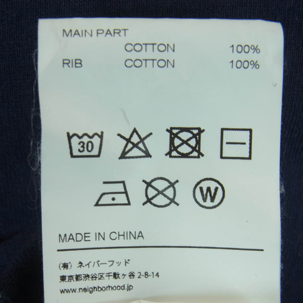 NEIGHBORHOOD ネイバーフッド 2221508N-CSM01S Pendleton LS Crewneck Pocket T-Shirt ペンドルトン クルーネック 長袖 Tシャツ ダークネイビー系 L【中古】