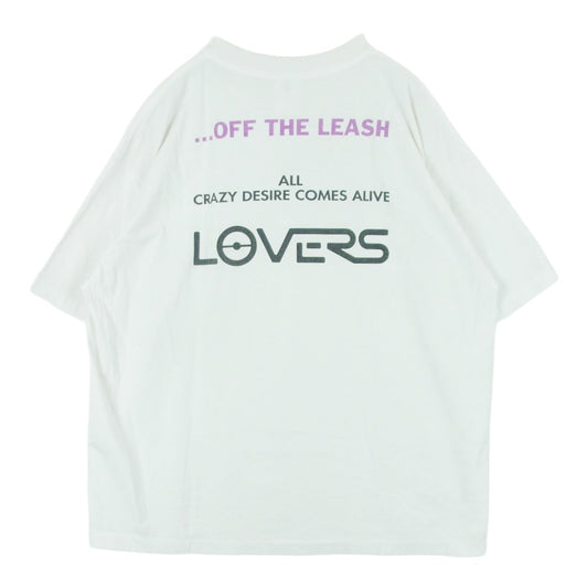 SAINT MICHAEL セントマイケル SM-HR1-0000-C79 SRYM_SS TEE/LOVERS 空山基 プリント 半袖 Tシャツ オフホワイト系 XL【中古】