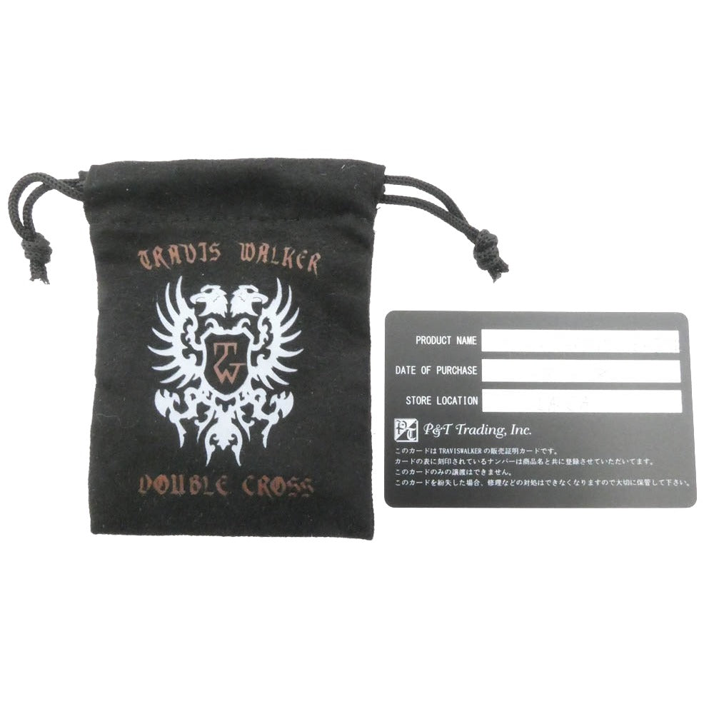 TRAVIS WALKER トラヴィスワーカー 販売証明書付属 feather pendant 18k thunder フェザー ペンダントトップ サンダー シルバー系 ゴールド系【中古】