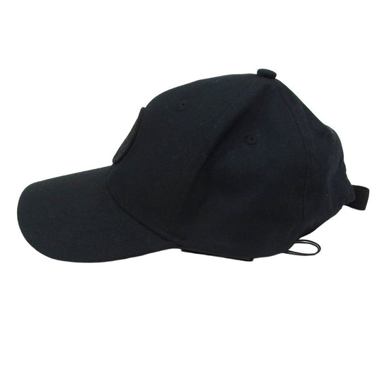 STONE ISLAND ストーンアイランド K1S159100996 S0065 Compass コンパス エンブロイダリー ロゴ刺繍 ベースボール キャップ ブラック系【美品】【中古】