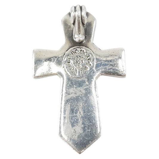 CHROME HEARTS クロムハーツ(原本無) VULCAN CROSS SML バルカン クロス スモール ペンダントトップ シルバー系【中古】