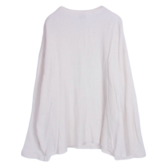 ANCELLM アンセルム ANC-CT99 WAFFLE CREW NECK LS T-SHIRT ワッフル クルーネック 長袖 カットソー Tシャツ オフホワイト系 2【中古】