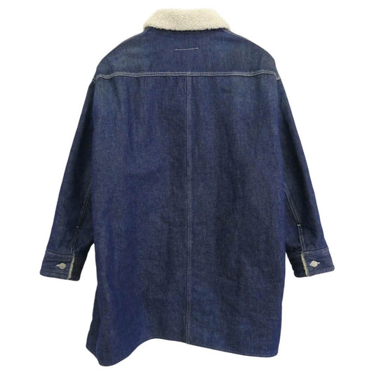 MAISON MARGIELA メゾンマルジェラ 18AW S52AM0078 S30640 OVER SIZE DENIM JK オーバーサイズ ボア デニムジャケット インディゴブルー系 46【中古】