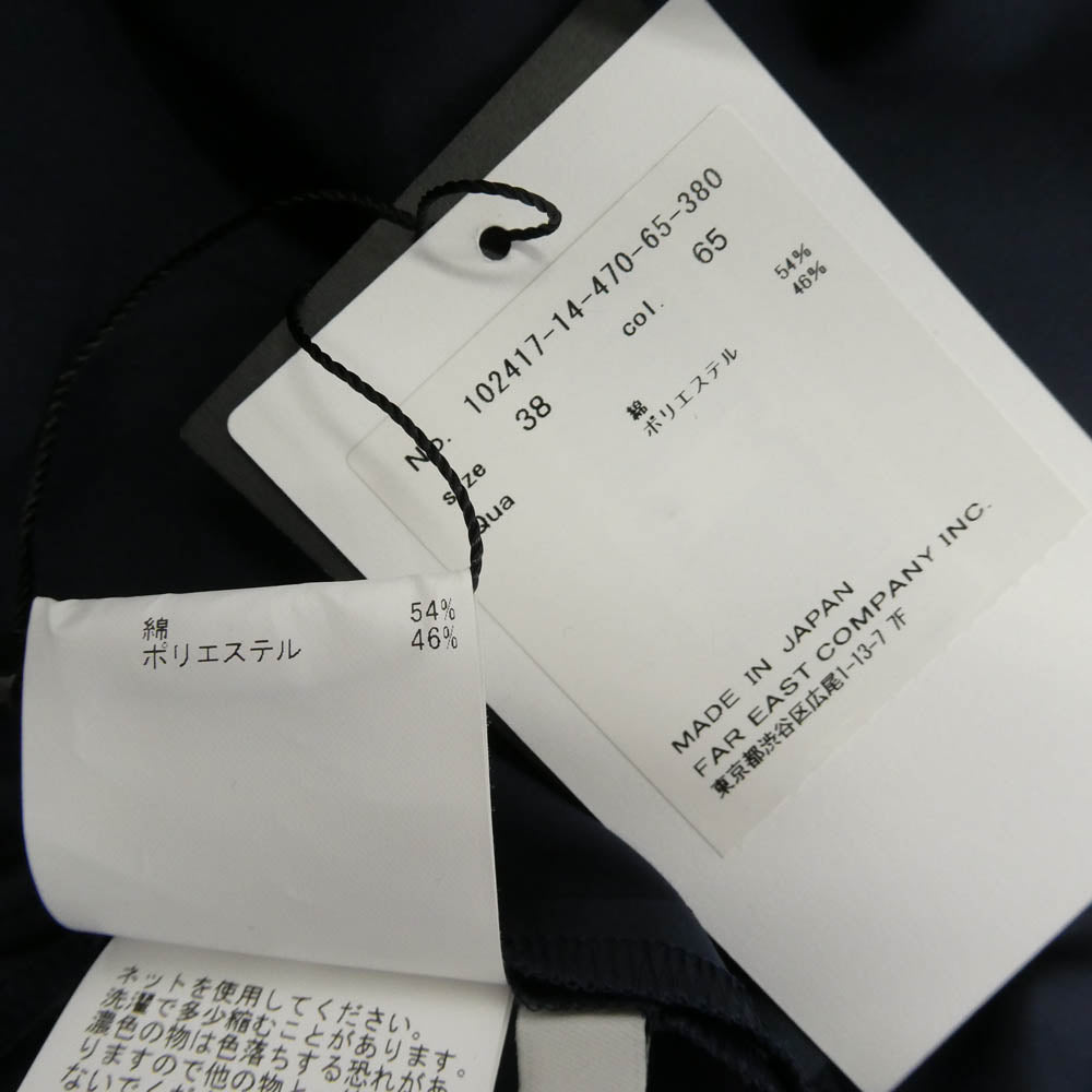 アナイ 102417-14-470-65-380 長袖 シャツ ドレス ワンピース ネイビー系 38【美品】【中古】