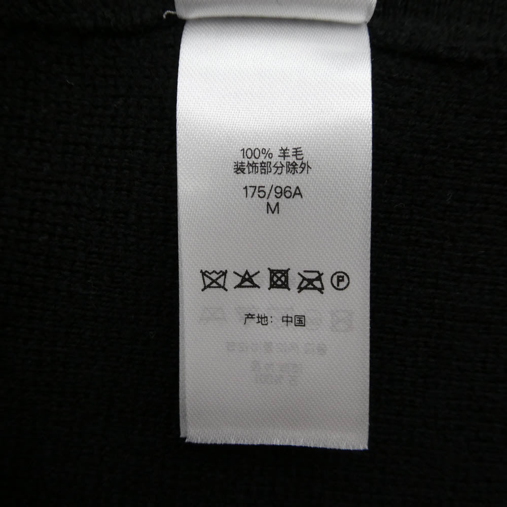 Supreme シュプリーム 25AW Stripe Zip Up Polo Sweater ストライプ ジップ アップ ポロ セーター ニット ブラック系 M【中古】