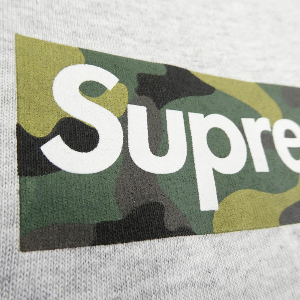 Supreme シュプリーム 23AW Box Logo Camo Tee ボックス ロゴ カモ 半袖 Tシャツ グレー グレー系 L【極上美品】【中古】