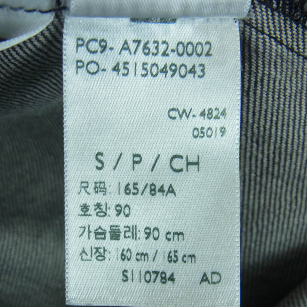 Levi's リーバイス A7632-0002 2nd Type RELAXED ブラック デニム ジャケット カンボジア製 グレー系 S【中古】
