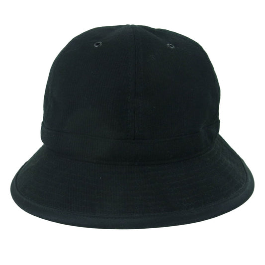 ハイヤー ブラック デニム バケット ハット コットン 日本製 ブラック系 3【中古】