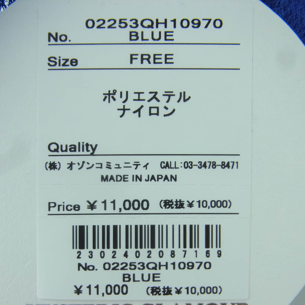 HYSTERIC GLAMOUR ヒステリックグラマー 25AW 02253QH10 ONE PIECE ワンピース NAMI ナミ トラッカー メッシュ キャップ ブルー系 ホワイト系 FREE【極上美品】【中古】