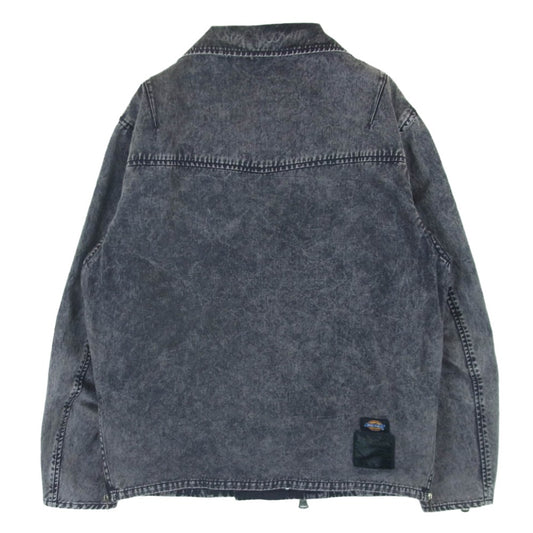 ISAMUKATAYAMA BACKLASH イサムカタヤマバックラッシュ D2002-02 ブリーチ ウォッシュ 加工 ダブル ライダース ジャケット グレー系 S【中古】