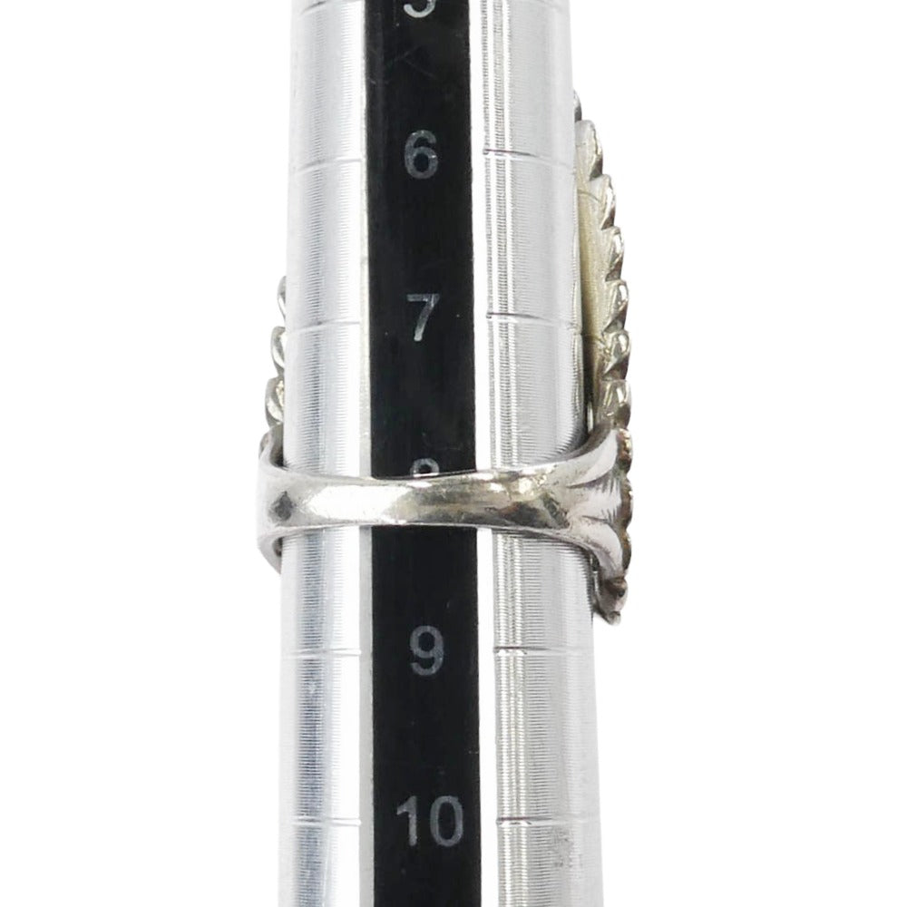 TADY&KING タディアンドキング EAGLE RING 18K 金メタル付き ロングホーン イーグルリング シルバー系 ゴールド系 8号【中古】