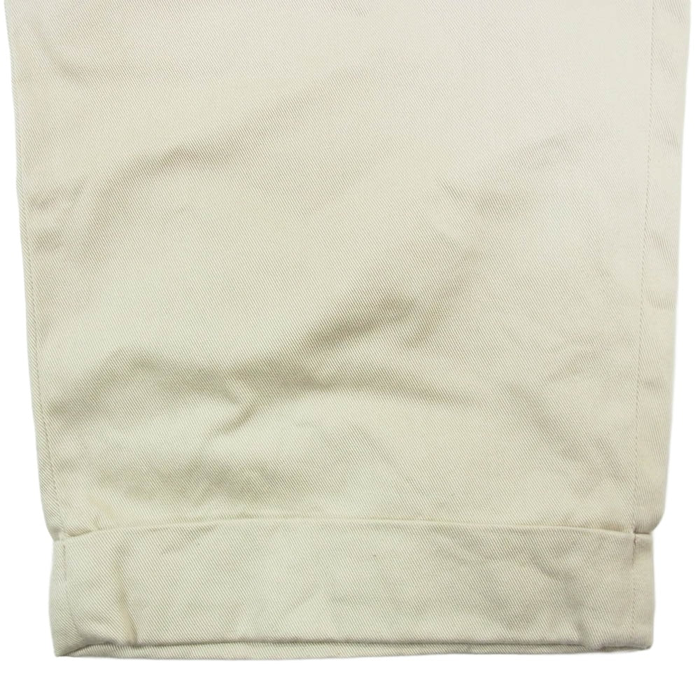 タップウォーター TP233-40014 Cotton Chino Tuck Trousers コットン タック トラウザーズ チノパンツ ベージュ系 34【中古】