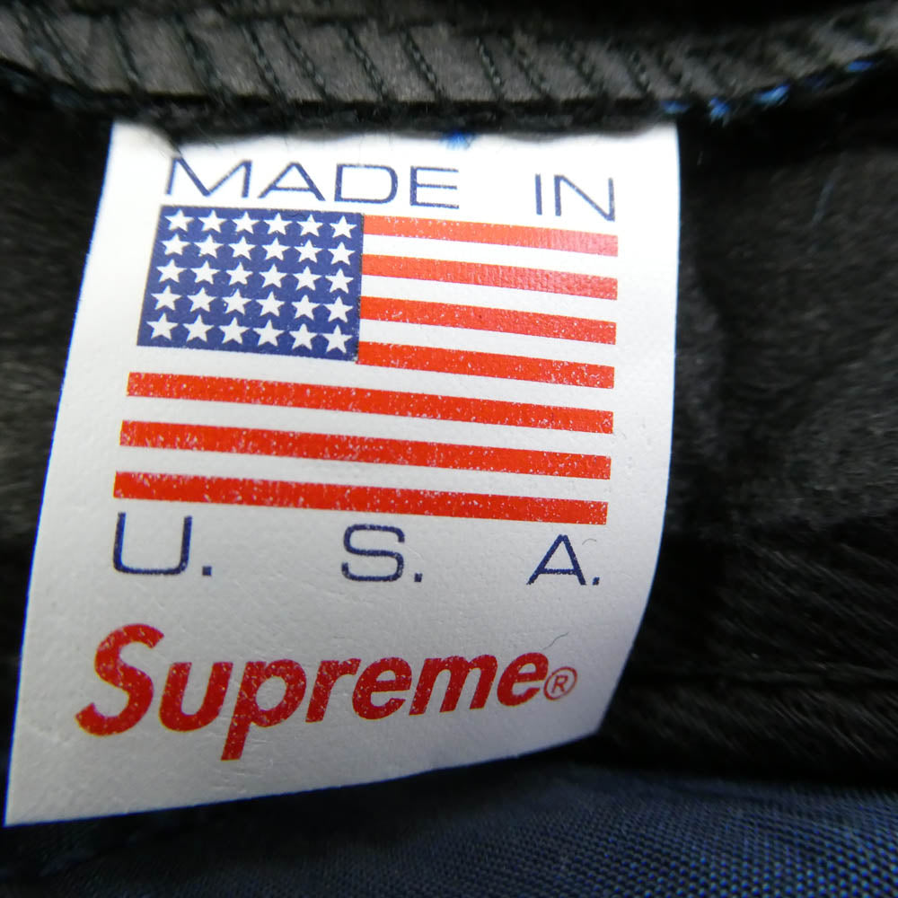Supreme シュプリーム 16SS Motion Logo Lridescent 5-Panel モーションロゴ イリデセント ナイロン 5パネル キャップ ネイビー系【中古】