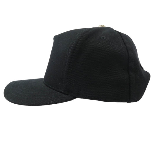 CHROME HEARTS クロムハーツ(原本無) Vertical Logo TRUCKER CAP ロゴ刺繍 ベースボール キャップ ブラック系 53-60【極上美品】【中古】