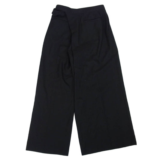 JUNYA WATANABE COMME des GARCONS ジュンヤワタナベコムデギャルソン 20AW JF-P009 AD2020 アシンメトリー アジャスター ラップ ウール ワイド パンツ ブラック系 S【中古】