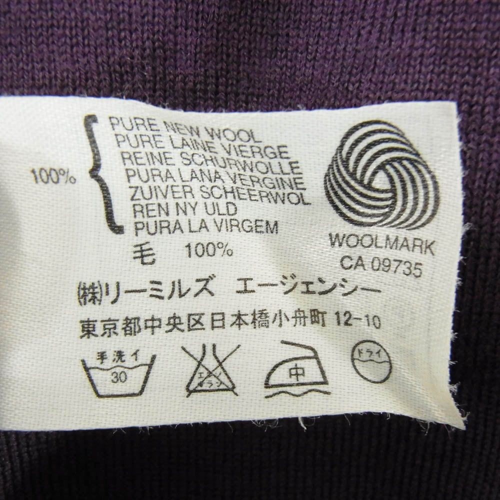 JOHN SMEDLEY ジョンスメドレー 長袖 ニット ポロシャツ パープル系 S【中古】