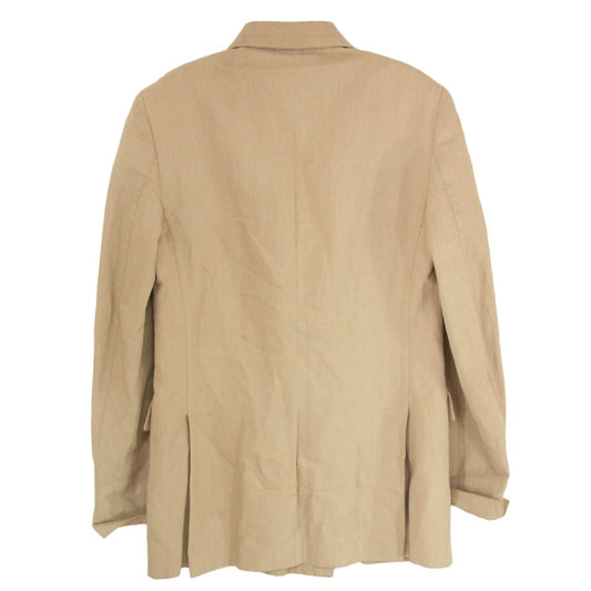 LARDINI ラルディーニ ブートニエール ダブルブレスト ピークドラペル テーラード ジャケット ベージュ系 40【中古】