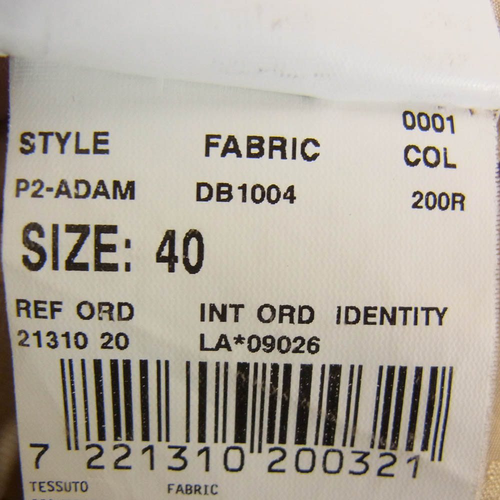 LARDINI ラルディーニ ブートニエール ダブルブレスト ピークドラペル テーラード ジャケット ベージュ系 40【中古】