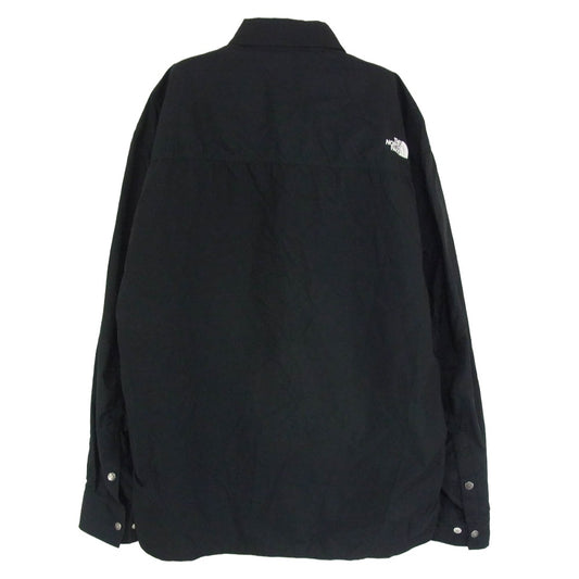 THE NORTH FACE ノースフェイス NR11961 L/S NUPTSE SHIRT ヌプシ シャツ 長袖 撥水 UVカット ブラック系 XL【中古】
