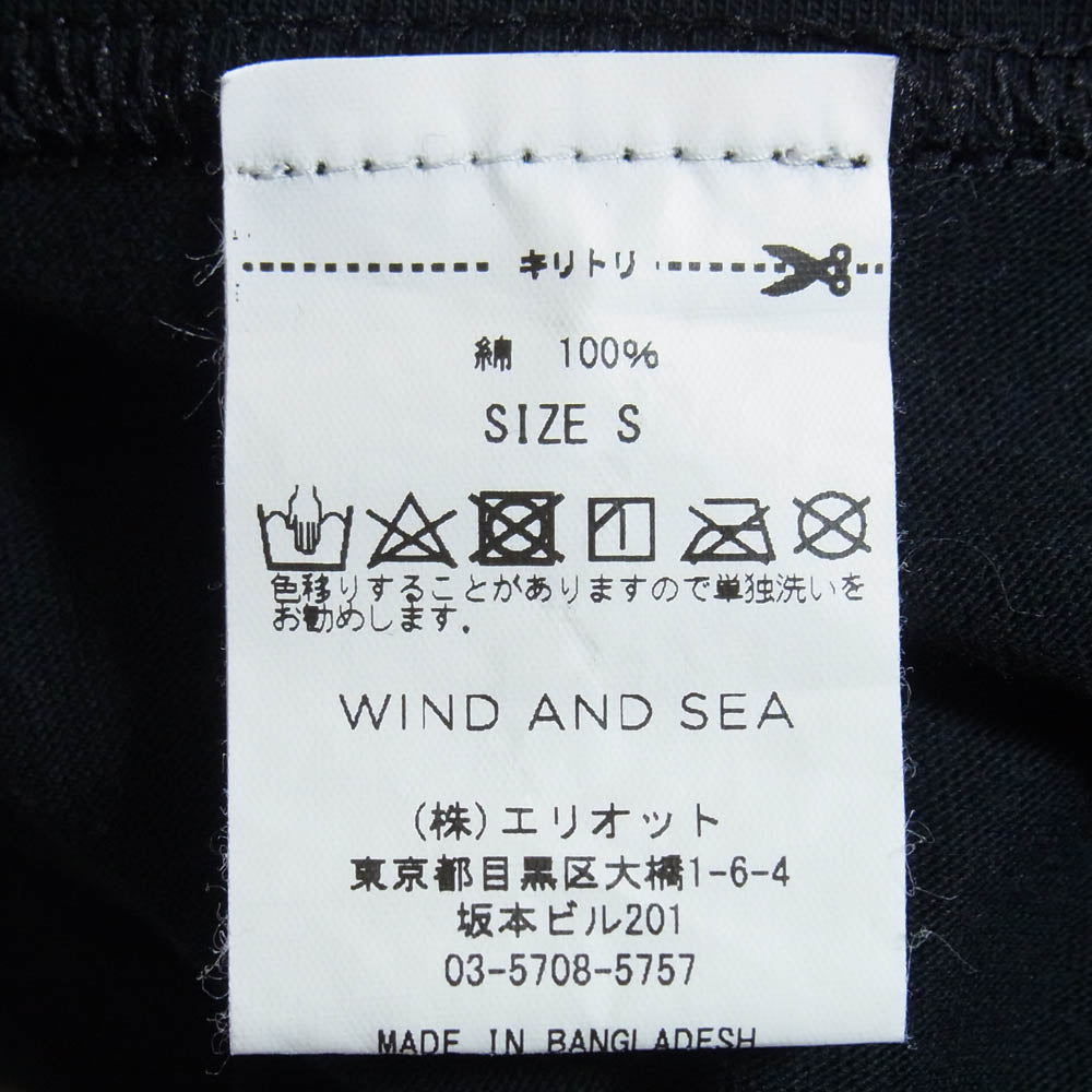 WIND AND SEA ウィンダンシー WDS-ITLIV-02 IT'S A LIVING WDS (SEA) TEE 半袖 Tシャツ ブラック系 S【美品】【中古】