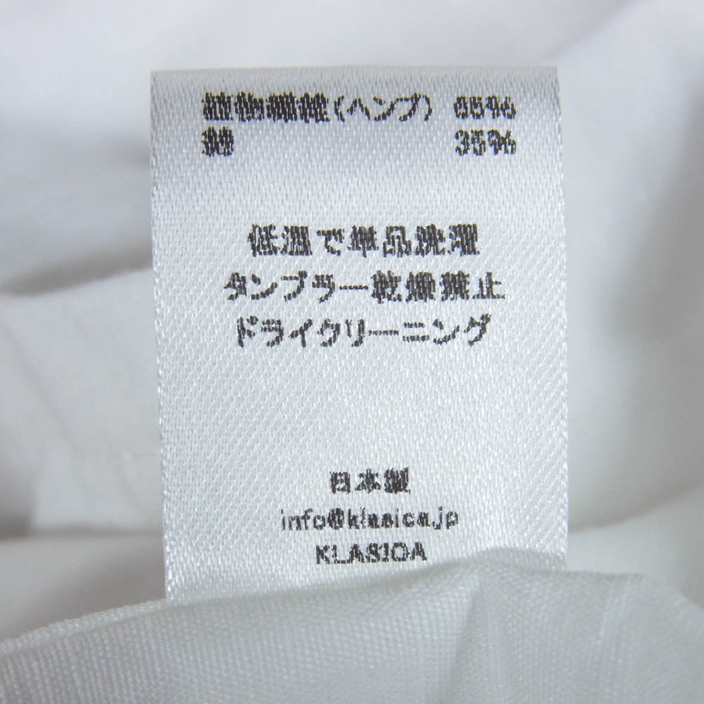 クラシカ アーチ別注 長袖 ヘンプ シャツ ホワイト系 3【中古】