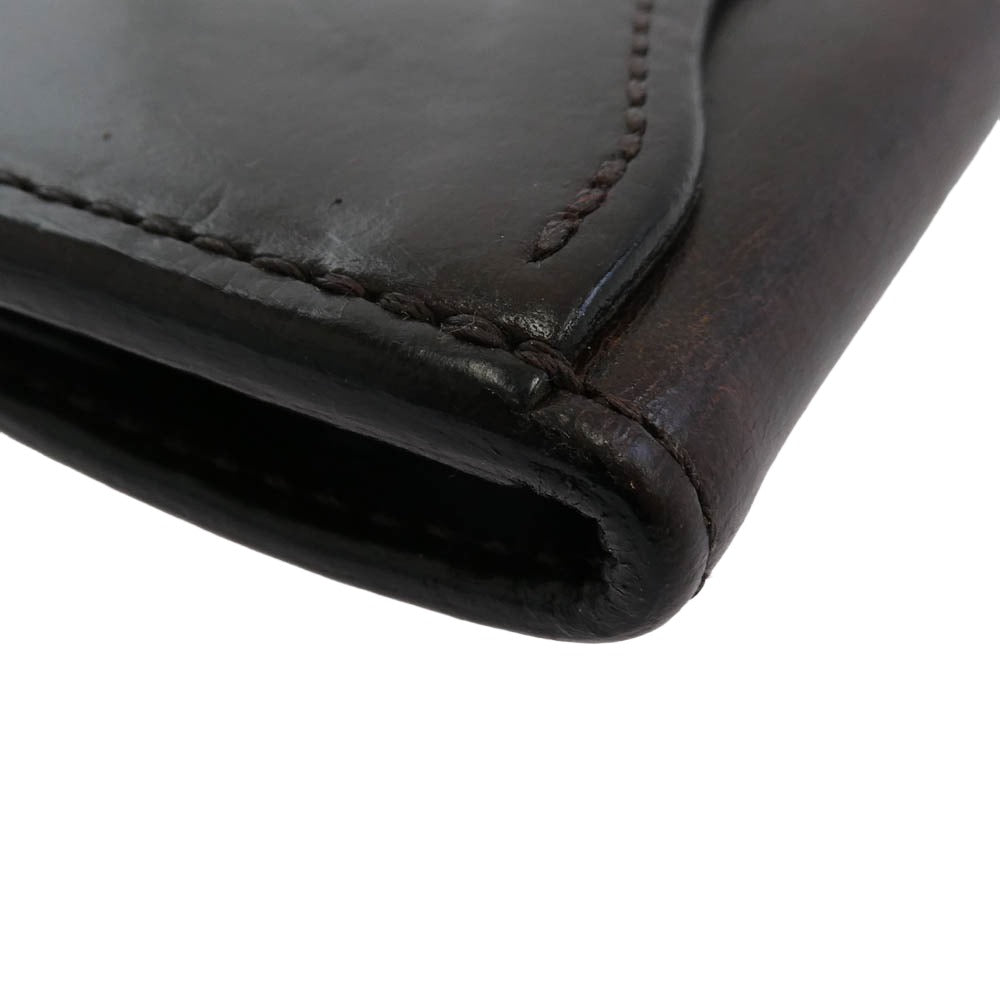 WILDSWANS ワイルドスワンズ TONGUE SHELL CORDOVAN TONGUE シェルコードバン タング 多機能 コインケース ミニウォレット ダークブラウン系【中古】