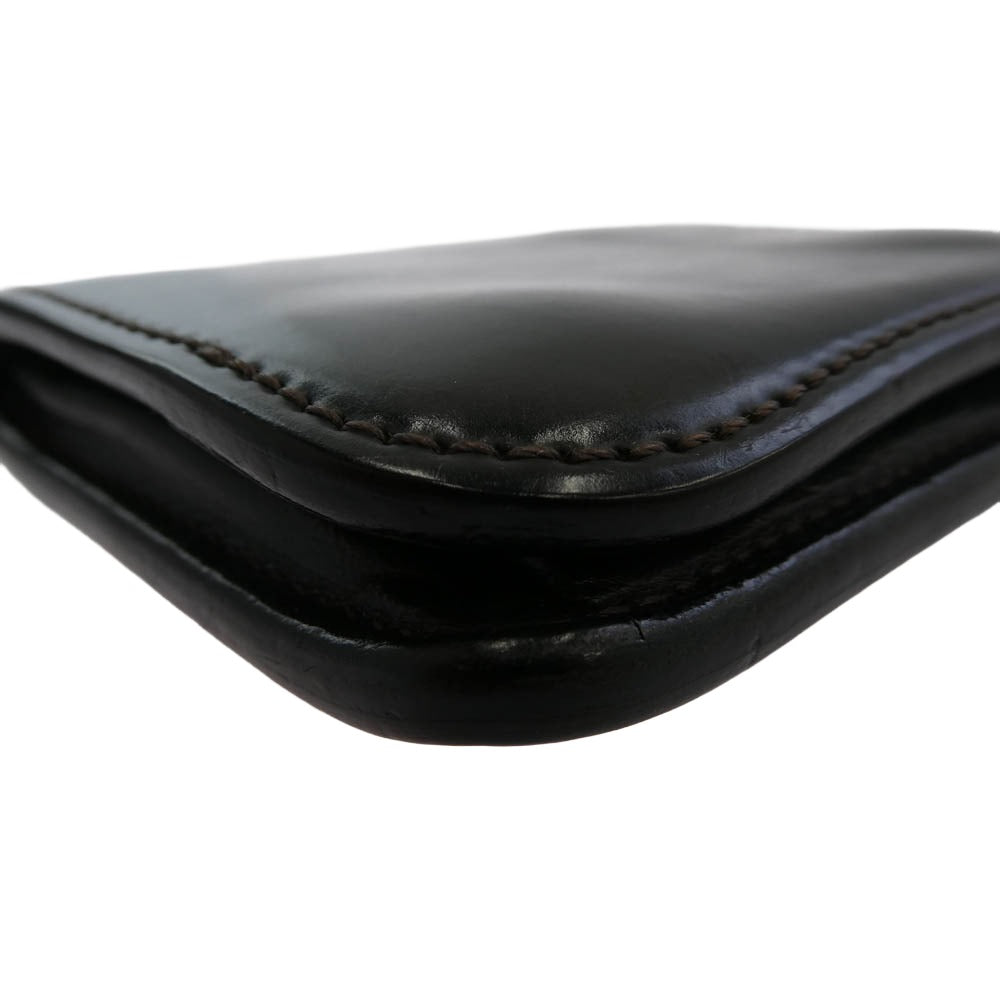 WILDSWANS ワイルドスワンズ PALM-V2 SHELL CORDOVAN パーム シェルコードバン ミニ ウォレット 財布 ダークブラウン系【中古】