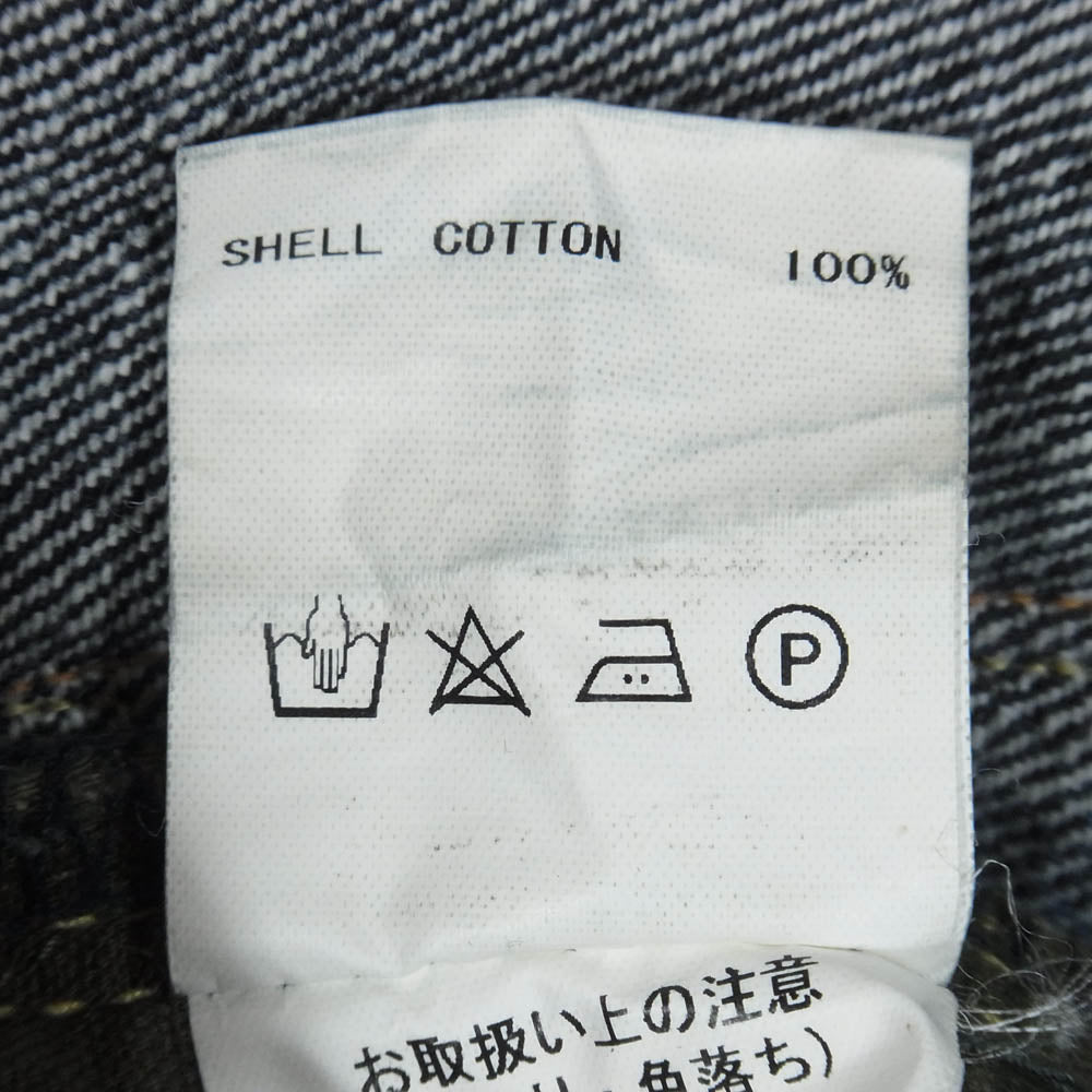 GERUGA ゲルガ GR-P-04D LOOSE STRAIGHT DENIM PANTS ボタンフライ セルビッチ 片耳 ルーズ ストレート デニム パンツ インディゴブルー系 32【中古】
