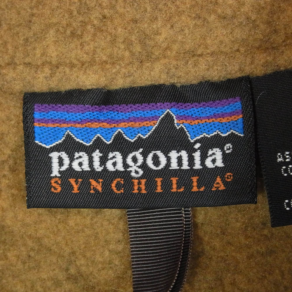patagonia パタゴニア 25735 01年製 メキシコ製 マースピアル ハーフジップ シンチラ フリース プルオーバージャケット ブラウン系 M【中古】