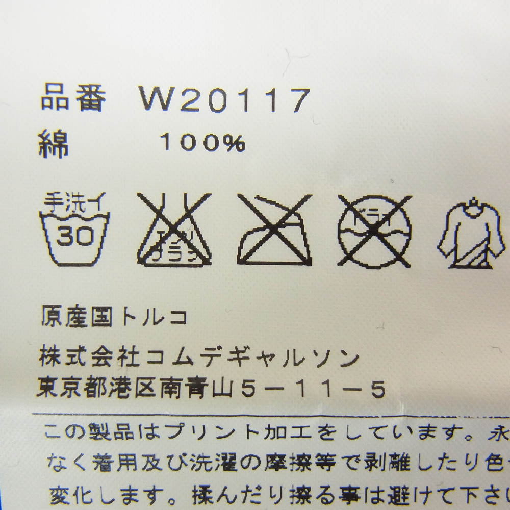 COMME des GARCONS コムデギャルソン 12AW W20117 COMME des GARCONS SHIRT コムデギャルソンシャツ × STARWARS スターウォーズ ダースベイダー プリント 長袖カットソー ブラック系 L【中古】