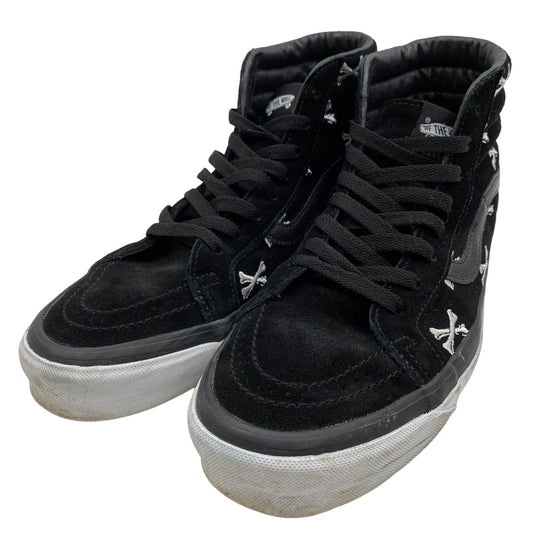 WTAPS ダブルタップス 721356 × VANS バンズ OG SK8-HI LX クロスボーン刺繍 スケートハイ ハイカットスニーカー ブラック系 28cm【中古】