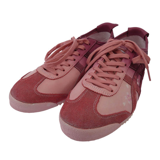 ONITSUKA TIGER オニツカタイガー 1183C407-700 NIPPON MADE Mexico 66 NM Ginger Peach Dark Cherry ローカット スニーカー ピンク系 25.5cm【極上美品】【中古】