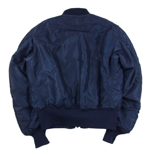 The REAL McCOY'S ザリアルマッコイズ TYPE B-15C MODIFIED モディファイド ミリタリー フライト ジャケット ネイビー系 34【中古】