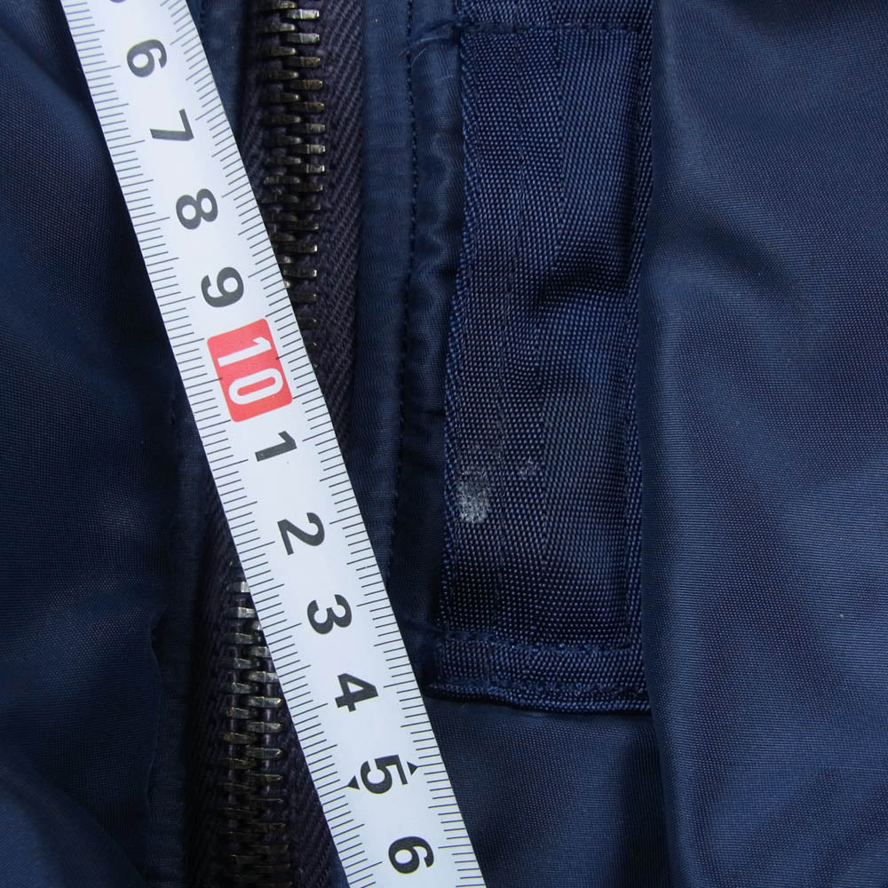 The REAL McCOY'S ザリアルマッコイズ TYPE B-15C MODIFIED モディファイド ミリタリー フライト ジャケット ネイビー系 34【中古】