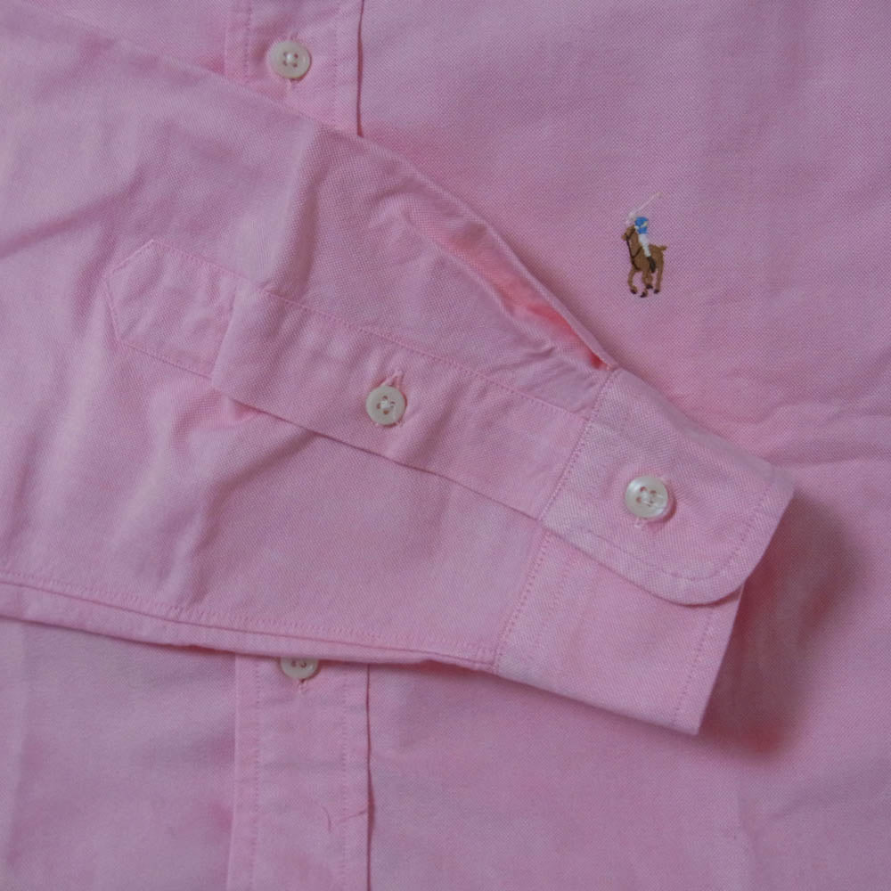 RALPH LAUREN ラルフローレン YARMOUTH 長袖 シャツ ピンク系 41-84【中古】