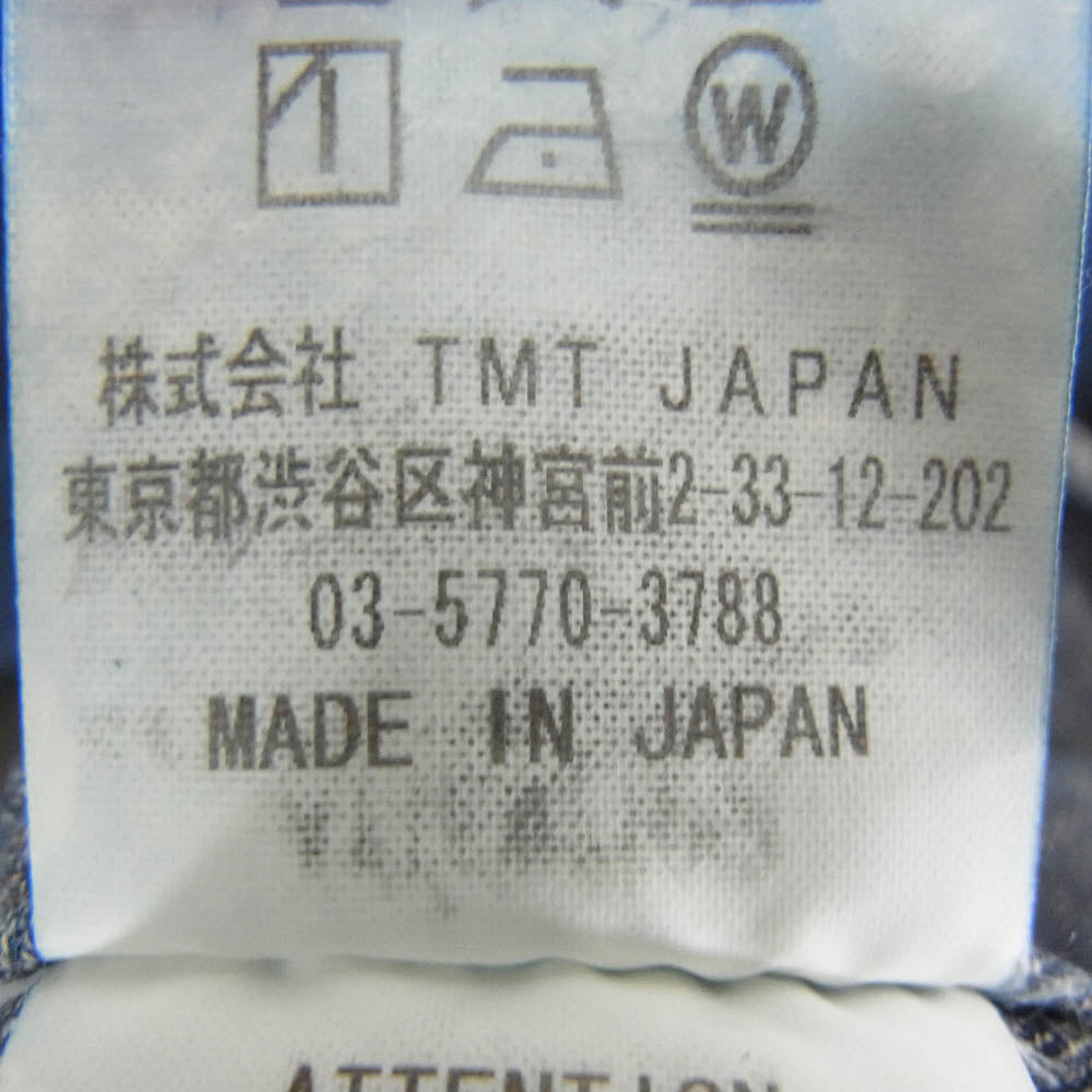 TMT ティーエムティー TSH-F2001 HQ DENIM SHIRTS デニム 長袖 シャツ インディゴブルー系 L【中古】