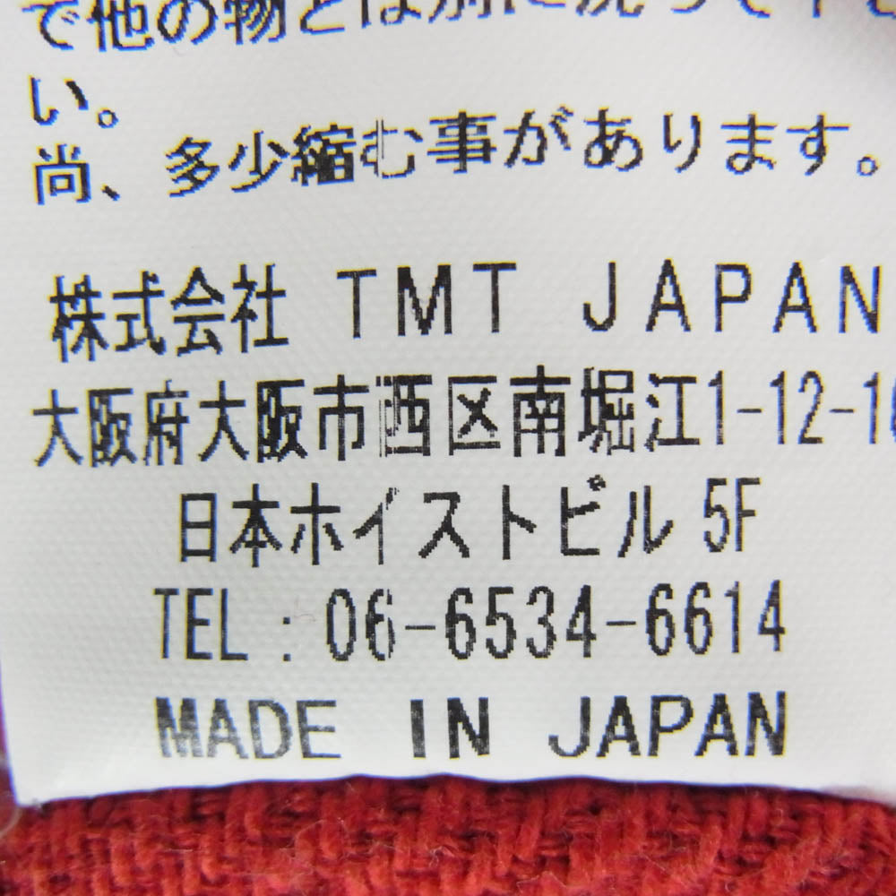 TMT ティーエムティー 24SS TSH-S2403 HEAVY TWILL PLAID SHIRTS ネル チェック 長袖 シャツ レッド系 L【中古】