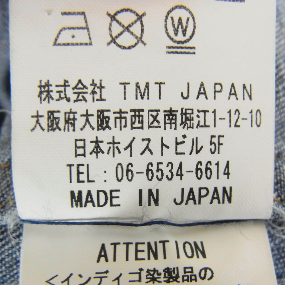 TMT ティーエムティー 24AW TSH-F2402 10oz DENIM SHIRTS デニム 長袖 シャツ インディゴブルー系 L【中古】