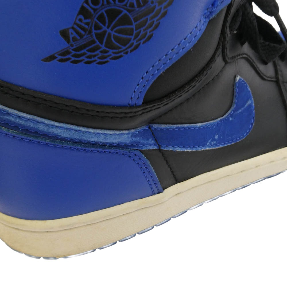 NIKE ナイキ 136066-041 2001年製 Air Jordan 1 Retro High Royal エアジョーダン 1 レトロ ロイヤル ハイカット スニーカー ブラック系 ブルー系 28cm【中古】