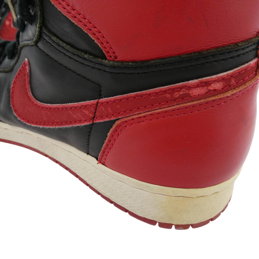 NIKE ナイキ 130207-061 1994年製 Air Jordan 1 High Bred エアジョーダン 1 ブレッド ハイカット スニーカー ブラック系 レッド系 28cm【中古】