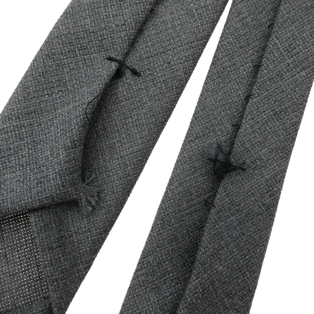 THOM BROWNE トムブラウン ウール ネクタイ グレー系【中古】
