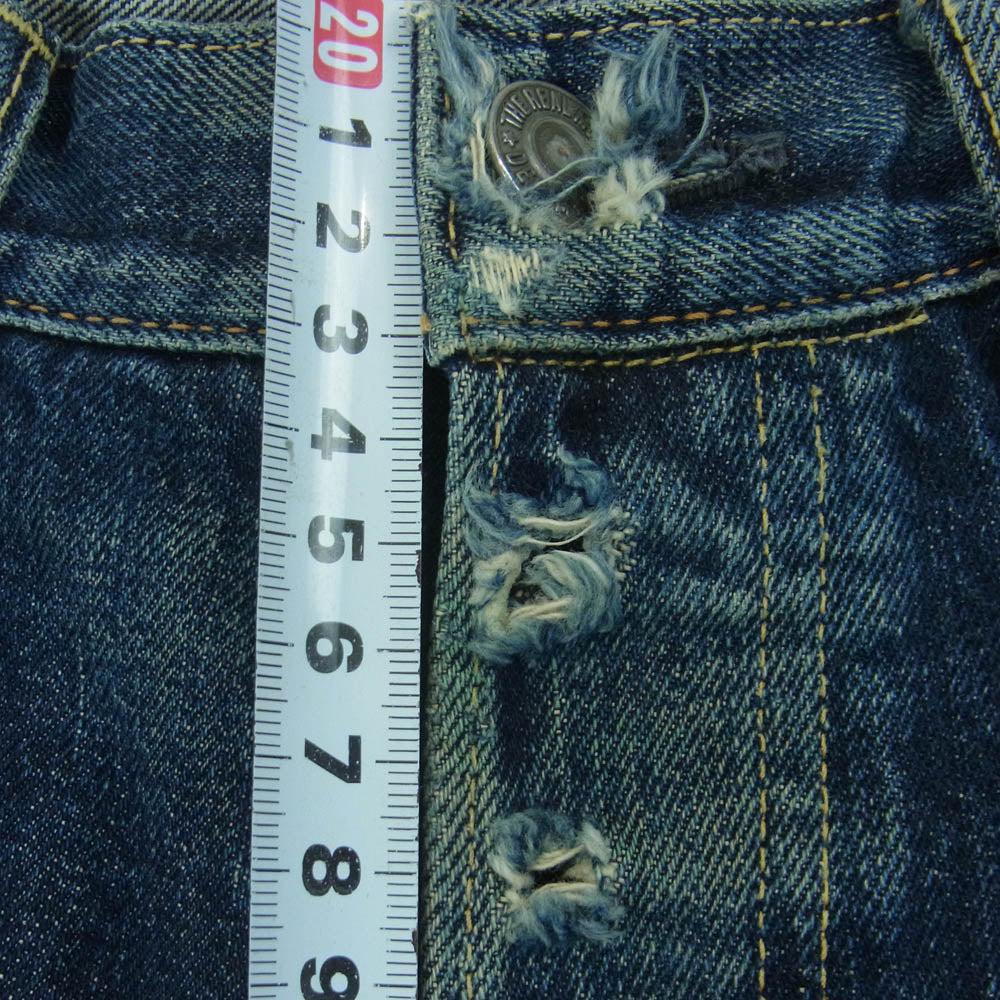 The REAL McCOY'S ザリアルマッコイズ Lot 001XX セルビッチ ボタンフライ デニム パンツ インディゴブルー系 W30 L36【中古】