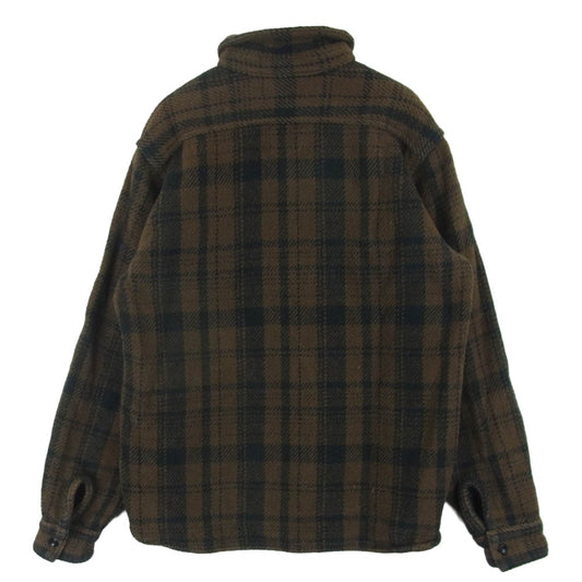The REAL McCOY'S ザリアルマッコイズ ジョーマッコイ 8HU ヘビー フランネル チェック 長袖 シャツ ブラウン系 14【中古】