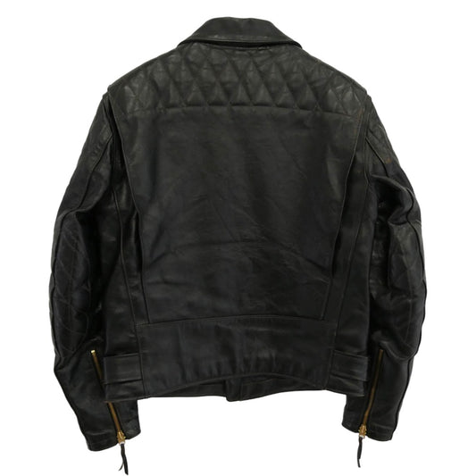 The REAL McCOY'S ザリアルマッコイズ BUCO J-82 PADDED JACKET 茶芯 ホースハイド パデッド ダブル ライダース ジャケット ブラック系 40【中古】